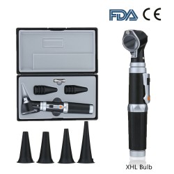 Professional Otoscope Diagnostic ENT Kit Halogen Light Ear Care Medical Fiber