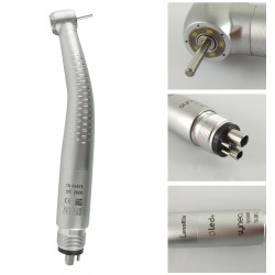 LenoRis 5 Shadowless Highlight LED Lights 5 Spray High Speed Air Turbine Ceramic Bearings Push Button Dental Handpiece 4hole