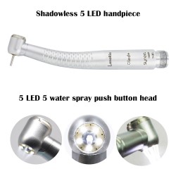 LenoRis OLED+ 5 Light LED E-Generator Dental High Speed Fiber Optic Handpiece 2hole