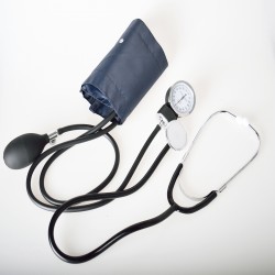 Aneroid Sphygmomanometer Stethoscope Kit Manual Blood Pressure BP Cuff Gauge