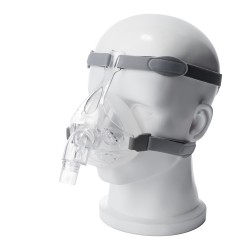 Full Face Mask Silicone Gel Cushion for Sleep with Adjustable Headgear Clips