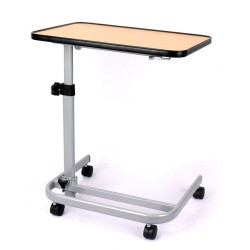 Mobile Laptop Desk Cart Mobile Rotating Table with Wheels Adjustable Movable Portable Overbed Laptop Computer Stand Desk Cart Tray for Bed Sofa